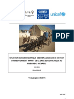 Situation Socioéconomique Des Ménages Dans Le District D'ambovombe Et Impact de La Crise Sociopolitique Au Niveau Des Ménages (PADR, ROR, UNDP, UNICEF/2011)