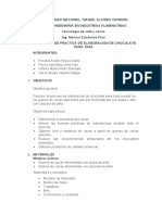 Guía de Practica de Elaboración de Chocolate para Taza