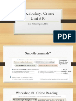 Reported Speech Vocabulary Crime Unit 10