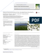 Enhanced Thermal Destruction of Toxic Microalgal Biomass by Using CO2