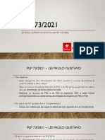 Lei Paulo Gustavo - PLP 73-2021 - Divulgação