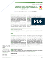 Hubungan Antara Mean Platelet Volume (MPV) Dengan Klinis Sepsis Neonatorum Di RSUD Wangaya, Bali, Indonesia