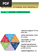 Unit 1: Nutrition: Vitamins and Minerals