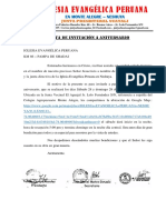 Carta de Invitacion de Aniversario 2022 KM 86