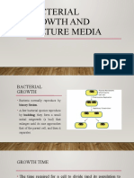 Bacterial Growth and Culture Media