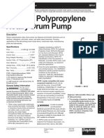 Dayton Polypropylene Rotary Drum Pump: Description