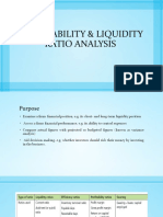 Profitability & Liquidity Ratio Analysis