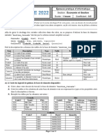 Section: Économie Et Gestion Coefficient: 0.5 Durée: 1 Heure