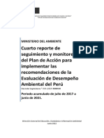 Cuarto Reporte de Monitoreo Del Plan de Accion Eda