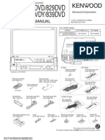 Kenwood Kvt-819 - 829 - 839 Monitor With DVD Receiver