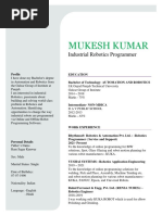 Mukesh Kumar: Industrial Robotics Programmer