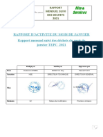 Rapport D'activité Janvier 2021