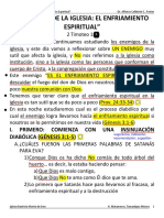 Enemigos de La Iglesia El Enfriamiento Espiritual