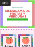 Memorama de Frutas y Verduras Min