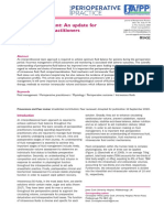 Fluid Management An Update For Perioperative Practitioners