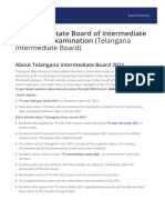 Telangana Intermediate Board Brochure