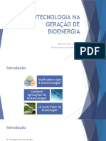 Biotecnologia Na Geração de Bioenergia