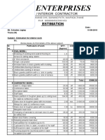 Riya Enterprises: Estimation