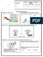 Avaliação de Ciências - 2 Bimestre