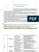 Planificación Anual 4to Año 2023 C Naturales