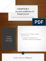 CHAPTER 2 Terms and Conditions of Employment AGR255 PART 1