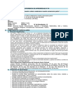 Cuarta Experiencia de Aprendizaje V Ciclo Primaria 2022