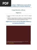 UNIDAD 4 Tema 1 Reflexiones Acerca de La Filosofía Política y Su Contexto Histórico