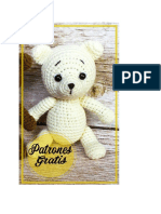 Pequeno Oso Blanco Amigurumi Patron PDF Gratis en Espanol