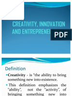 Lecture 4 Creativity Innovation and Entrepreneurship