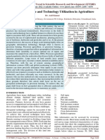 Geospatial Science and Technology Utilization in Agriculture