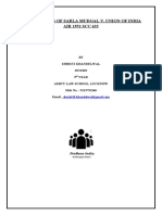 405 - Case Analysis On Sarla Mudgal v. Union of India - Shristi Khandelwal