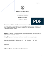 Regulamento Sobre A Gestão De-Fertilizantes Decreto 11 de 2013 de 10 de Abril