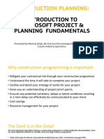 Construction Planning Intro To MSP Planning Fundamentals Slides