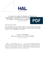 Le Conte À La Radio en Afrique de L Ouest. Une Pragmatique de L Oralité Pour Le Développement Intégral en Afrique Étude Du Cas... (Zufo Alexis Dembélé)