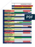 Cronogramad de Trabajo - Agosto 22