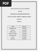 Jakson Evolution of A Brand - Section A - Group 10
