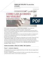 COMO LER ACORDES NO VIOLÃO E Uma Dica Infalível de Memorização