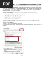 Security Upgrade - TLS 1.2 Browser Compatibility Guide