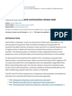 Nonstress Test and Contraction Stress Test - UpToDate