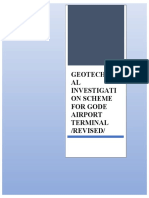 Geotechnic AL Investigati On Scheme For Gode Airport Terminal /revised