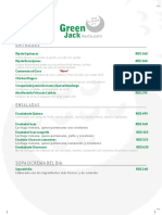 Menu Green Jack Combinado