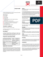 Fosroc Conbextra BM: Single Component Cementitious High Strength Bedding Mortar Uses