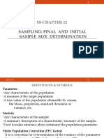 Ss-Chapter 12: Sampling: Final and Initial Sample Size Determination