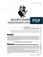 Educación y Concientización: Legados Del Pensamiento y Acción de Paulo Freire - José Silvestre Villalobos