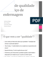 Gestão de Qualidade No Serviço de Enfermagem