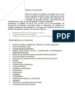 Guía de Primeros Auxilios Tercero Media Carta