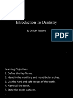 Introduction To Dentistry: by DR - Ruth Tessema