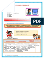 D4 A3 SESION Estimamos y Tomamos Decisiones para Valorar La Diversidad de Nuestra Patria.