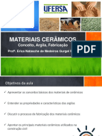 CAM 0772 - AULA 04 - 2021-2 - Materiais Cermicos - Introduo Fabricao