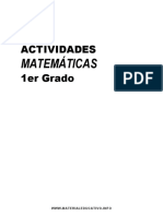 Buenísimas Actividades Matemáticas para 1er Grado